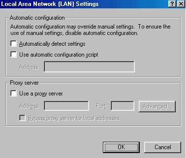 IE 5.0 LAN Settings